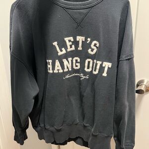 American Eagle Outfitters Black Crew Neck Sweater